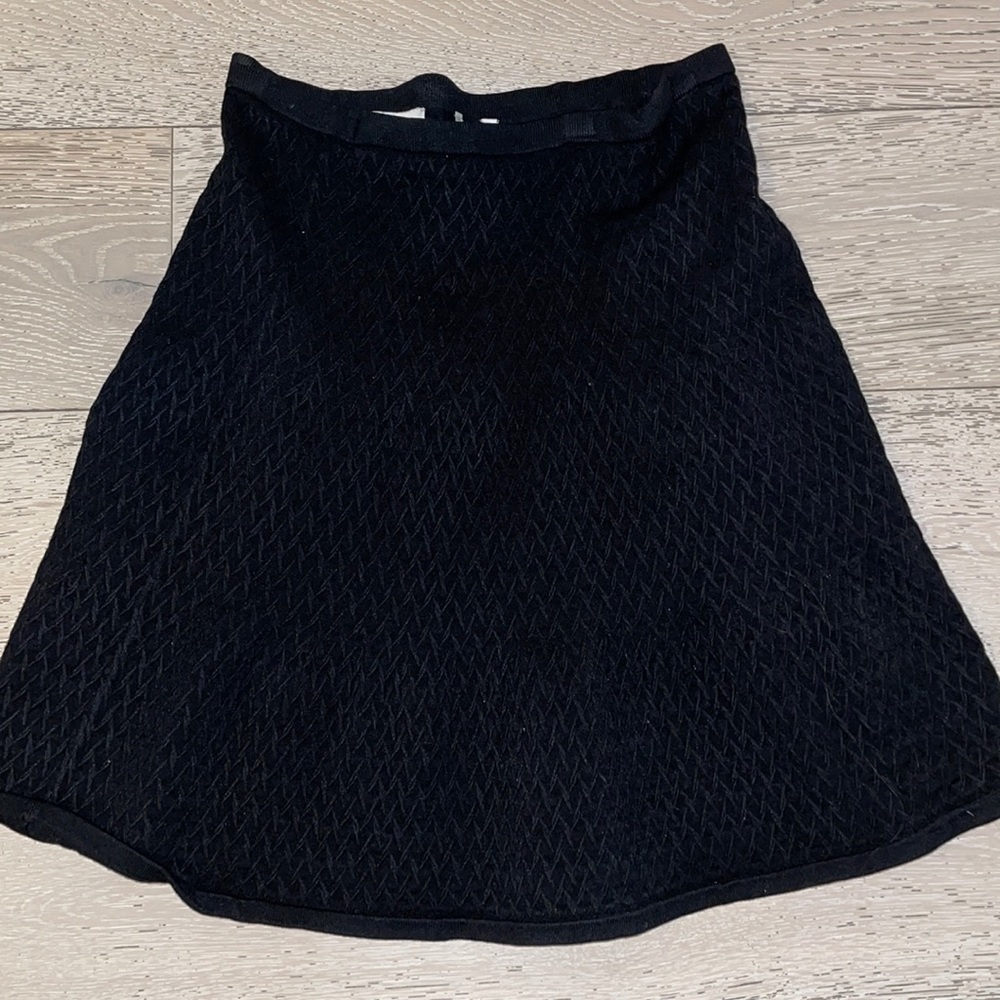 Sandro black knit skirt